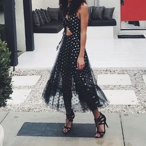 Nasty Gal polka dot tulle dress